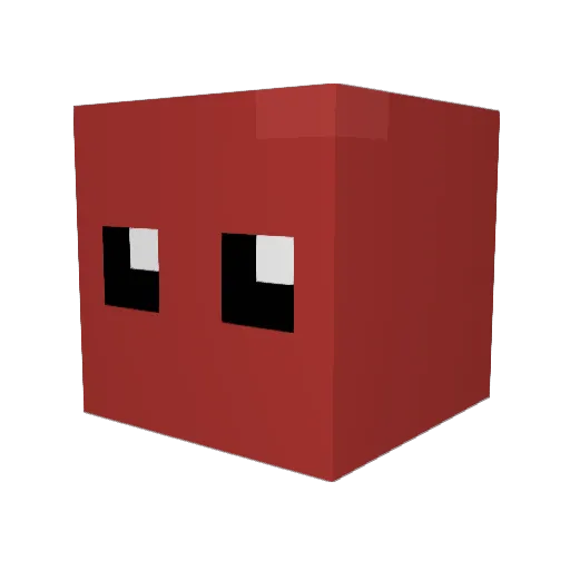 borbow Minecraft avatar head, 3D render