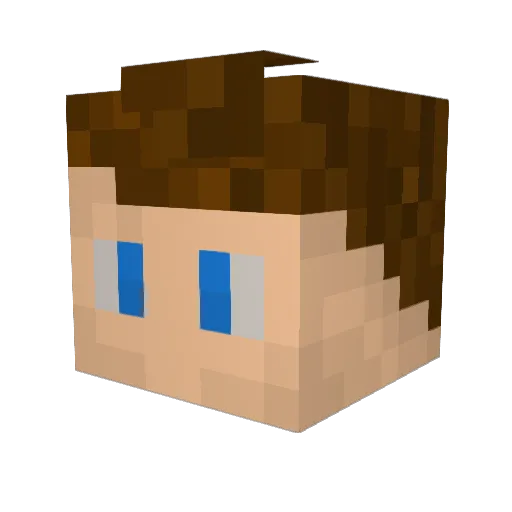 borchmann Minecraft avatar head, 3D render