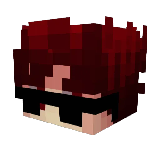 borcrew Minecraft avatar head, 3D render