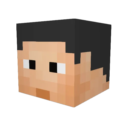 borderbuzzsaw Minecraft avatar head, 3D render