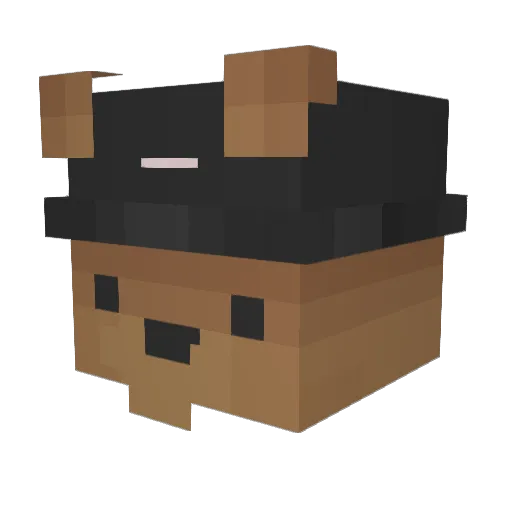 bordowy0 Minecraft avatar head, 3D render