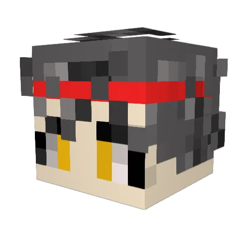 bored550 Minecraft avatar head, 3D render