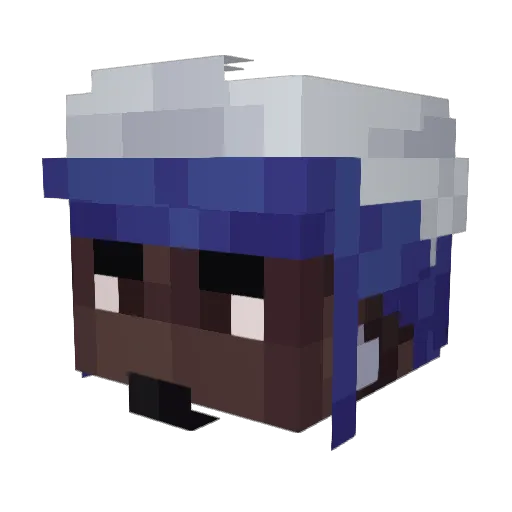 bored_kai Minecraft avatar head, 3D render