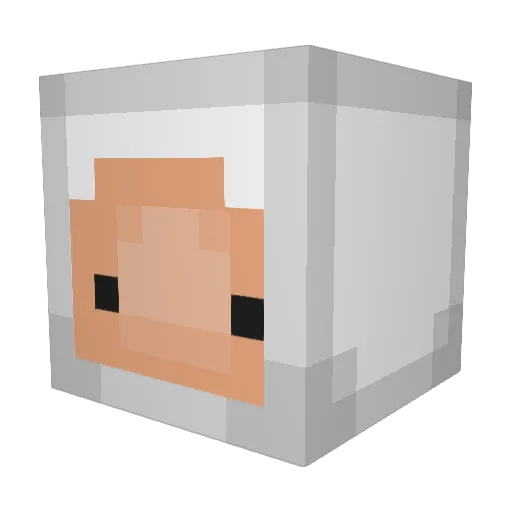 boreilly Minecraft avatar head, 3D render