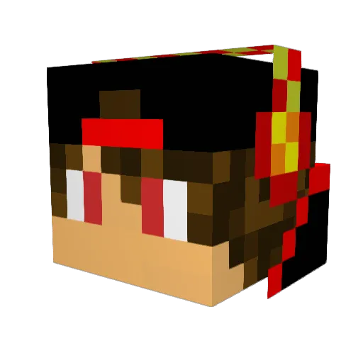 borel84 Minecraft avatar head, 3D render