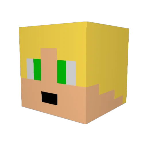borend251 Minecraft avatar head, 3D render