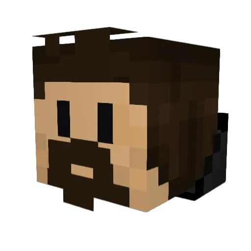 borestis Minecraft avatar head, 3D render