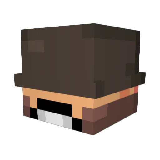 borf12349 Minecraft avatar head, 3D render