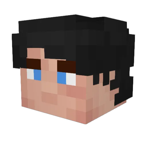 borgar__ Minecraft avatar head, 3D render