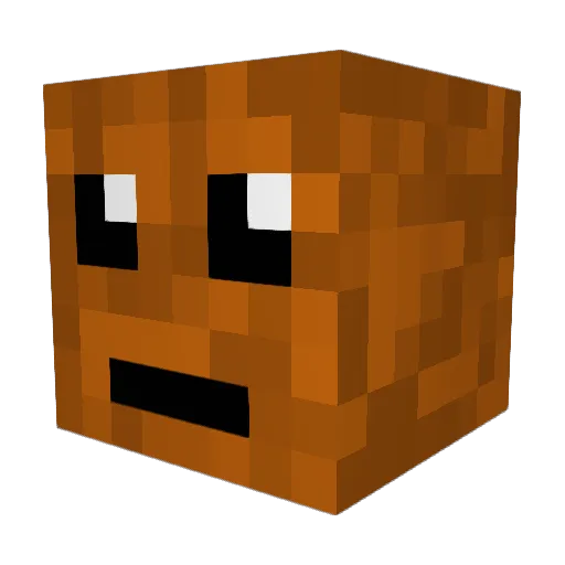 borger_man_0 Minecraft avatar head, 3D render