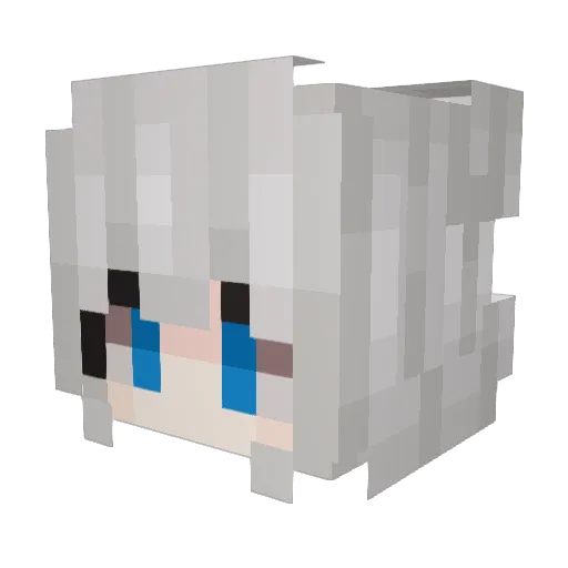 borihee Minecraft avatar head, 3D render