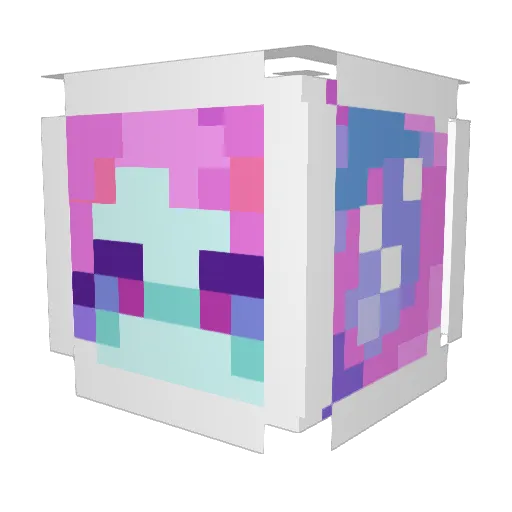 boringbluedean Minecraft avatar head, 3D render