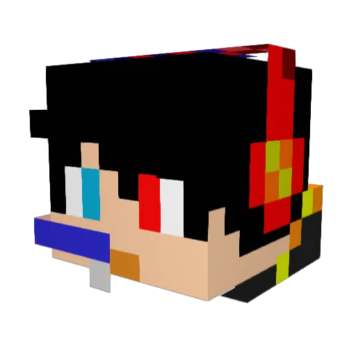 boris_72 Minecraft avatar head, 3D render