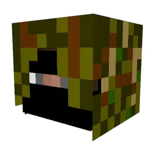 borisniper Minecraft avatar head, 3D render