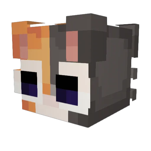 borjur Minecraft avatar head, 3D render