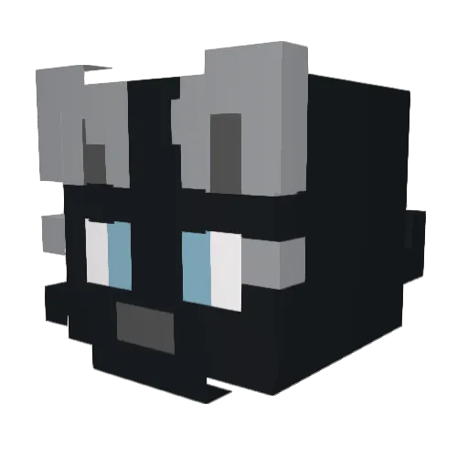 borkingbox Minecraft avatar head, 3D render