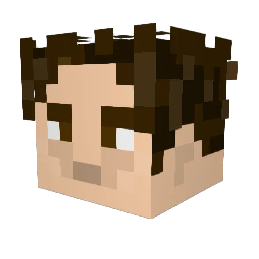 borkop12 Minecraft avatar head, 3D render