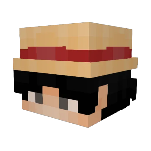 borkyyy Minecraft avatar head, 3D render