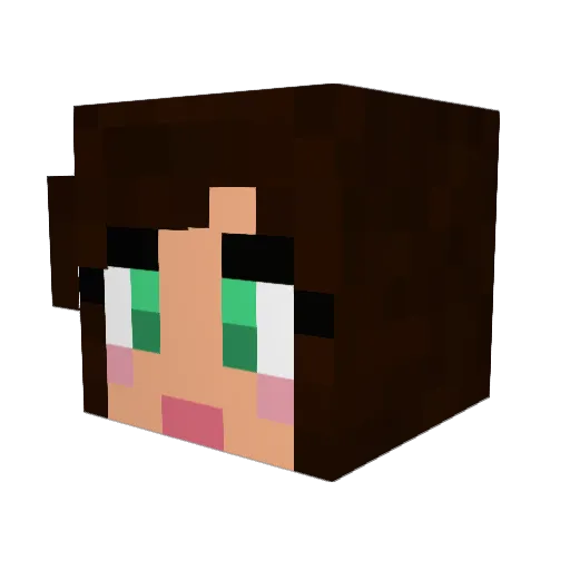 born2game2 Minecraft avatar head, 3D render