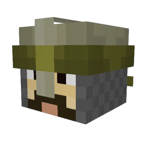 borntosiege89 Minecraft avatar head, 3D render