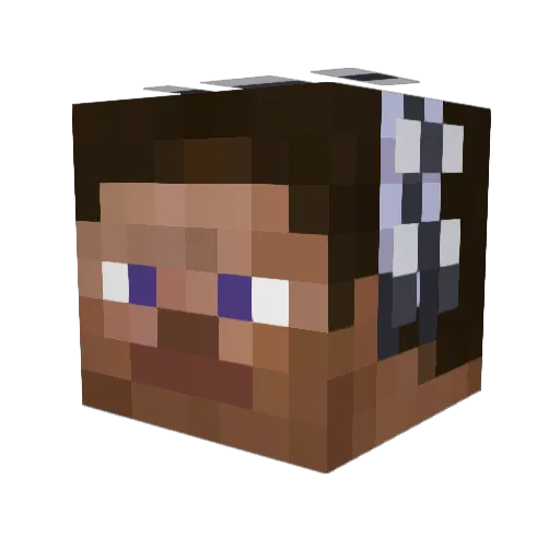 boro95 Minecraft avatar head, 3D render