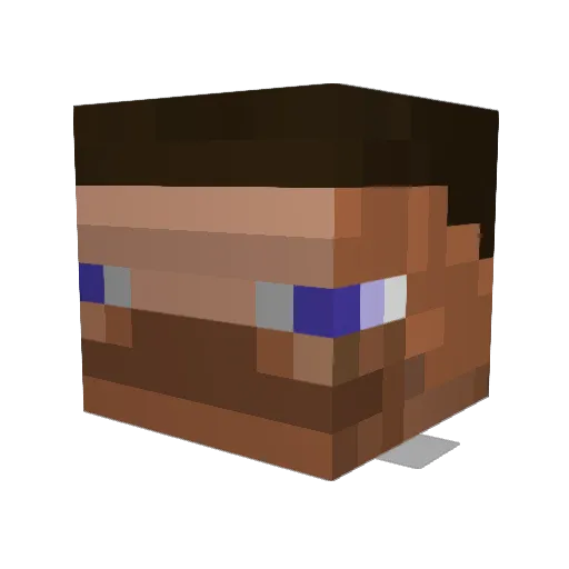 boro_90 Minecraft avatar head, 3D render