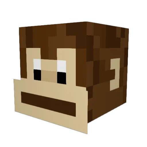 borok_abama Minecraft avatar head, 3D render