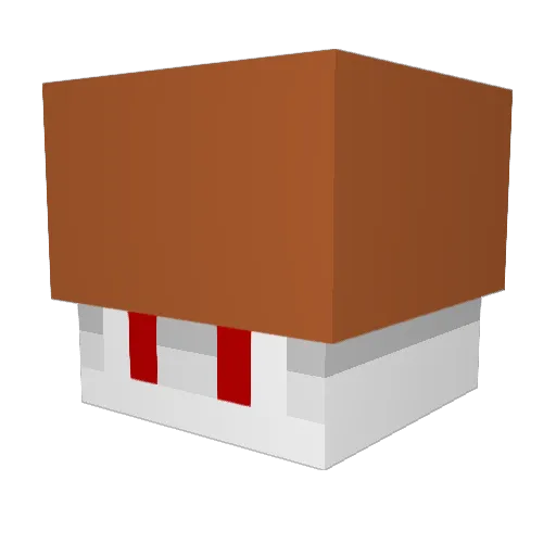 borowiczek_pl Minecraft avatar head, 3D render