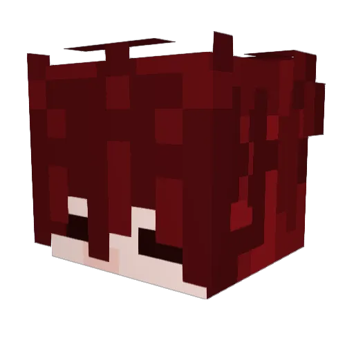 boroxielo_ Minecraft avatar head, 3D render