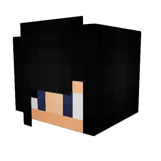 bortilius Minecraft avatar head, 3D render