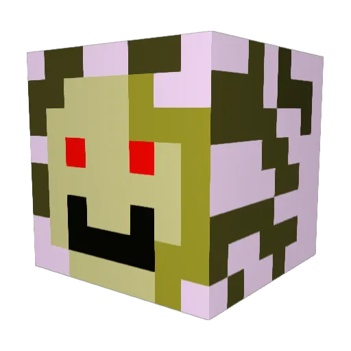 borty__ Minecraft avatar head, 3D render