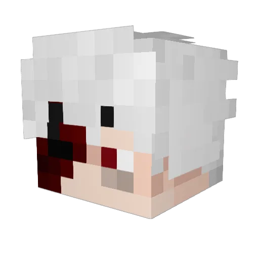 boscattox Minecraft avatar head, 3D render