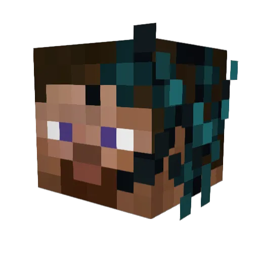 bosch2011_00 Minecraft avatar head, 3D render