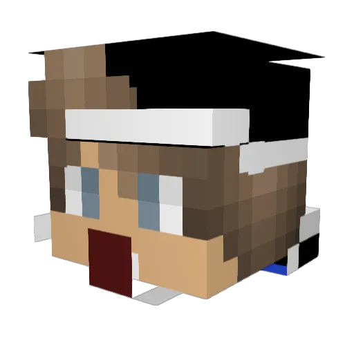 bosco0205 Minecraft avatar head, 3D render