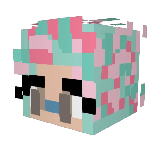 bosephs Minecraft avatar head, 3D render