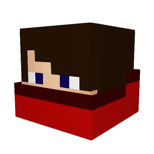bosjekian Minecraft avatar head, 3D render