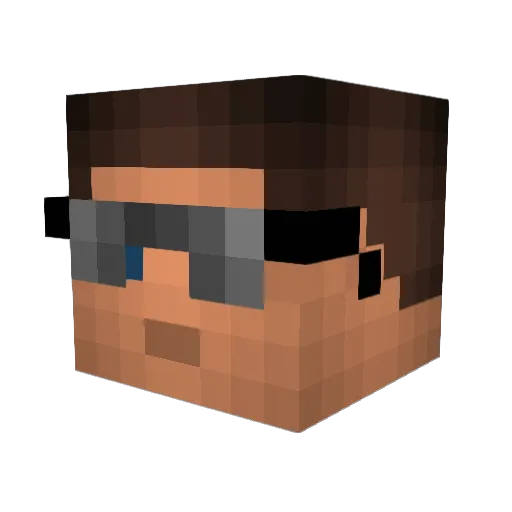 bosjesman1 Minecraft avatar head, 3D render