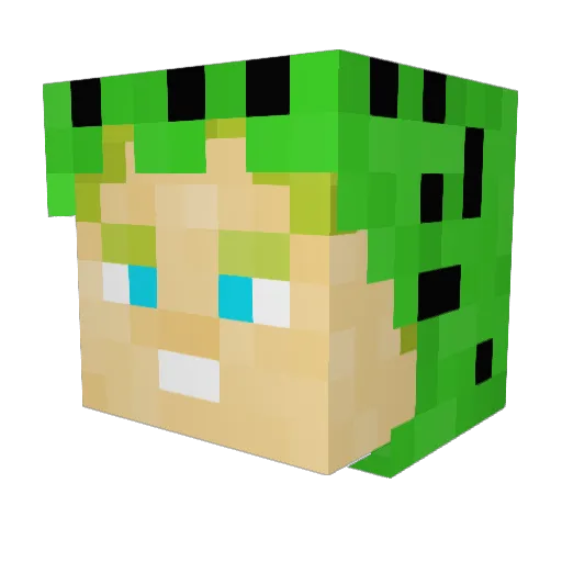 bosmanss Minecraft avatar head, 3D render