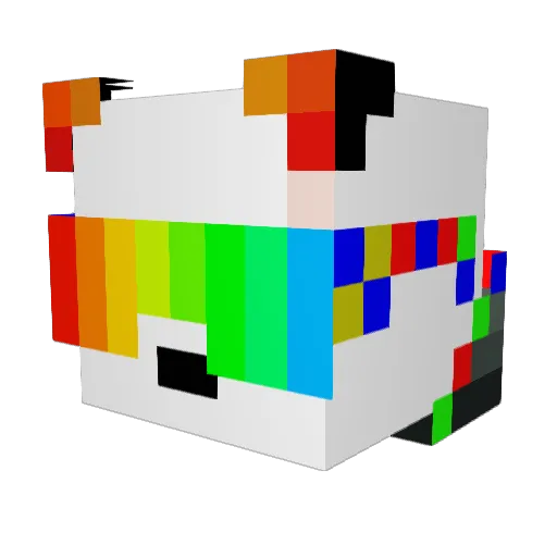 boss726 Minecraft avatar head, 3D render