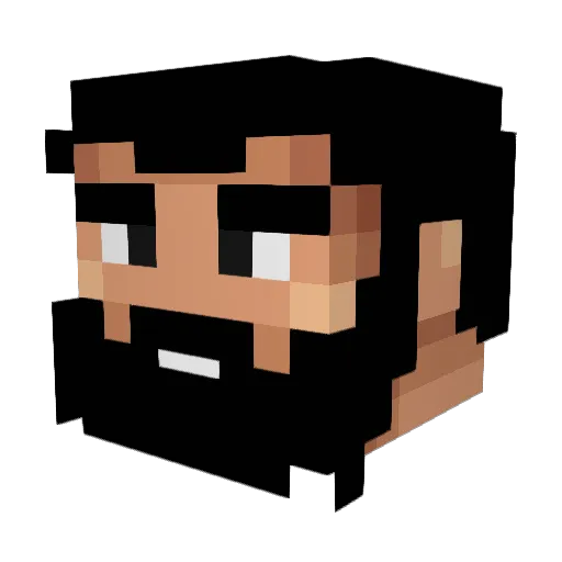 boss_102202 Minecraft avatar head, 3D render