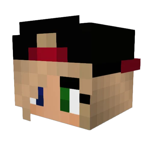 bossco112 Minecraft avatar head, 3D render