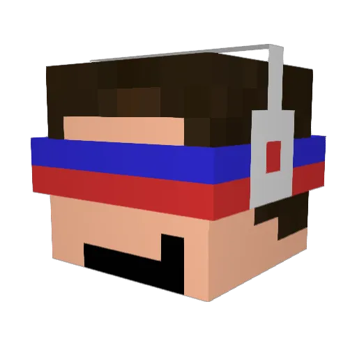 bossdude24 Minecraft avatar head, 3D render