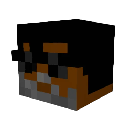 bossdude64 Minecraft avatar head, 3D render