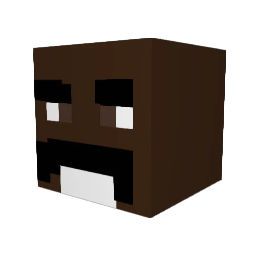 bossisafed Minecraft avatar head, 3D render