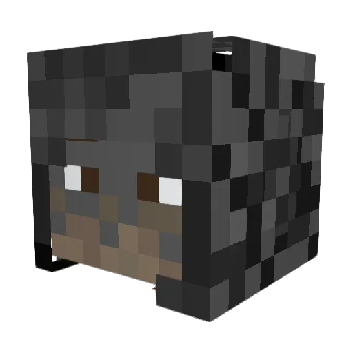 bossnatej Minecraft avatar head, 3D render