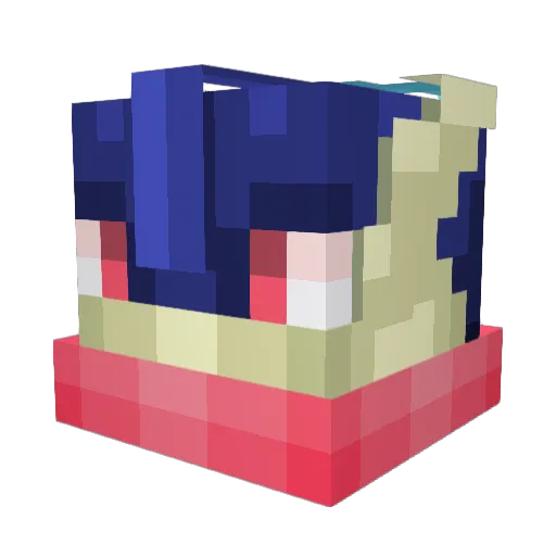 bossparkour24 Minecraft avatar head, 3D render