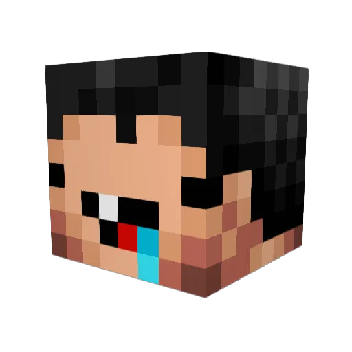 bosst_9090 Minecraft avatar head, 3D render