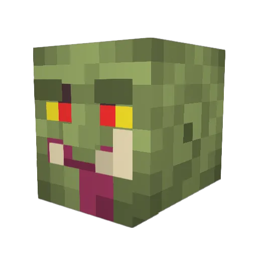 bosstroll Minecraft avatar head, 3D render