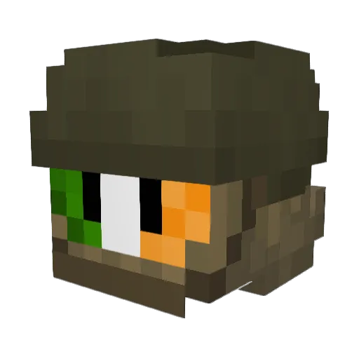bossyostrich Minecraft avatar head, 3D render
