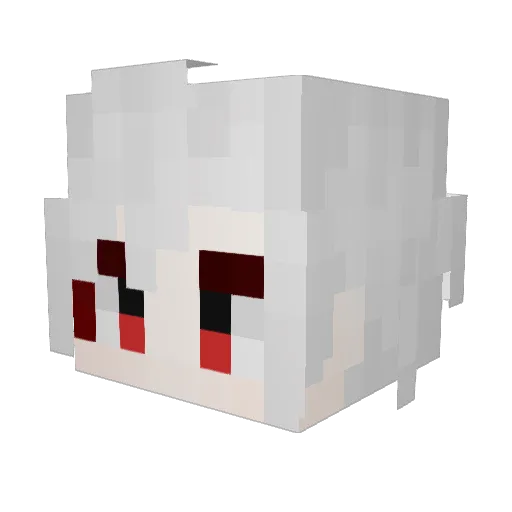 bot1945 Minecraft avatar head, 3D render